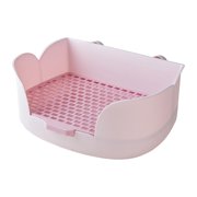 Pet Toilets Potty Trainer Bunny Easy to Clean Bedding Box Rabbits Violet
