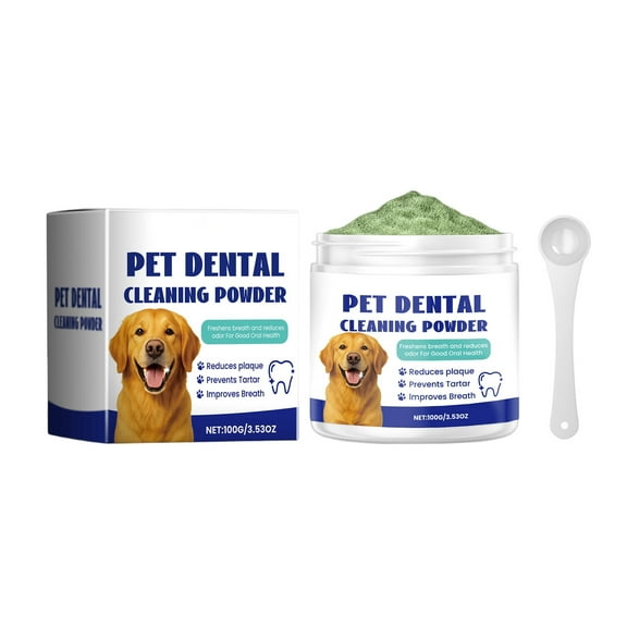 Pet Tooth Cleaning Powder, Suitable For Dogs, Improves Bad Breath, Reduces Tartar, And Maintains Oral Hygiene.