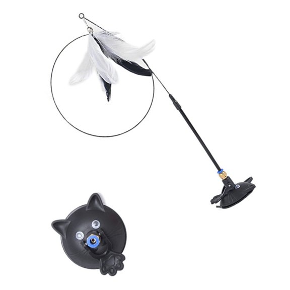 Pet Toy Adhesive Suction Pet Teaser Wand Attachments Flexible Wire