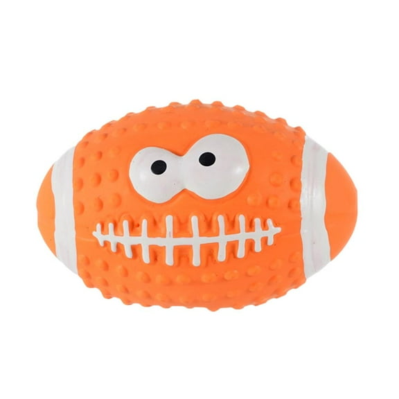Pet Toy Ball Dog Bite Toy Puppy Chew Toys Emulsion Football Lot I5