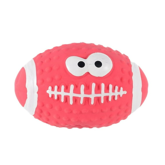 Pet Toy Ball Dog Bite Toy Puppy Chew Toys Emulsion Football New B5 M9A7 I4J