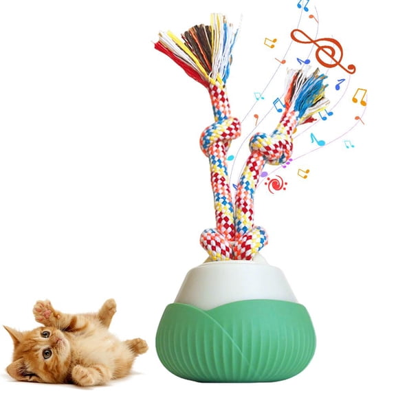 Pet Toy Ball with Sound Device for Dogs and Cats, Durable ABS Material, Green and Yellow