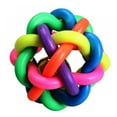 thumbnail image 1 of Pet Toy Dog Cat Toy Colorful Round Ball with Small Bell Novelty Toy Woven Ball Dog Favorite, 1 of 5