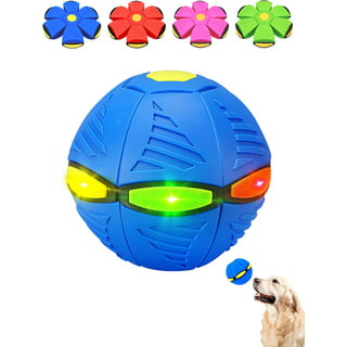 Hobeauty Flying Saucer Shaped Dog Toy Dog Leakage Food Ball Interactive Toy  Ball for Dogs Stimulating Treat-dispensing Dog Toy 