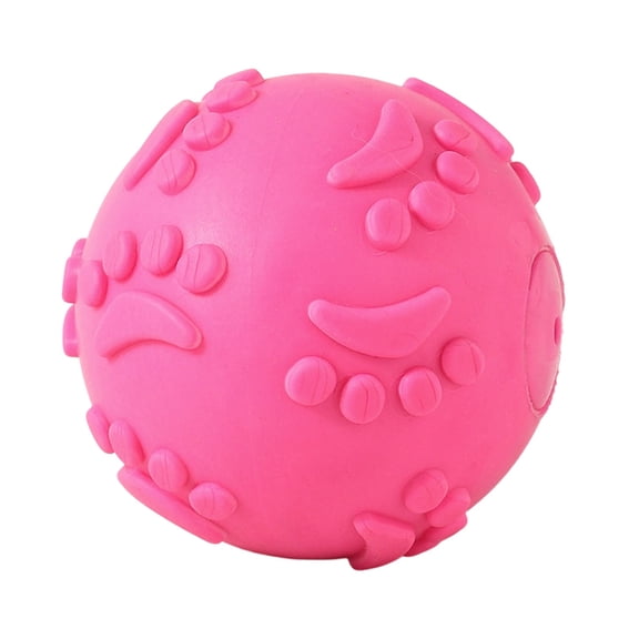 Pet Toy Pawprint Toy Ball, Chewable, Teeth-cleansing, Makes Sounds, Dog Toy, Pet Supplies, Interactive Dog Toys Pet Active Balls for Puppy,Self Moving Rolling Balls for Dogs,1Pc