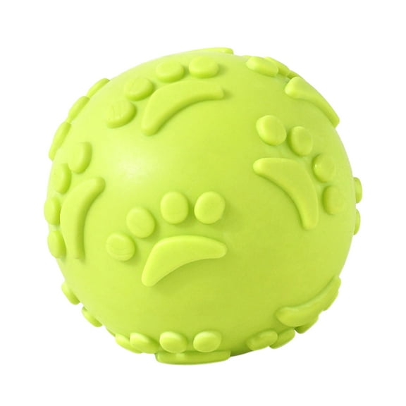 Pet Toy Pawprint Toy Ball, Teeth-cleansing, Dog Toys, Interactive Dog Balls, Crunchy Ball Toy, Pet Supplies