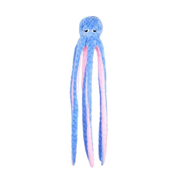 Pet Toys-100Cm Giant Octopus Plush Dog Toy With Squeaker Soft Chewy Design For Stress Relief And Self-Amusement,Blue