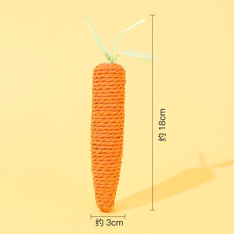 Pet Toys Bite Carrot Vocal Grinding Claw Molar Teeth SelfHi Relieving