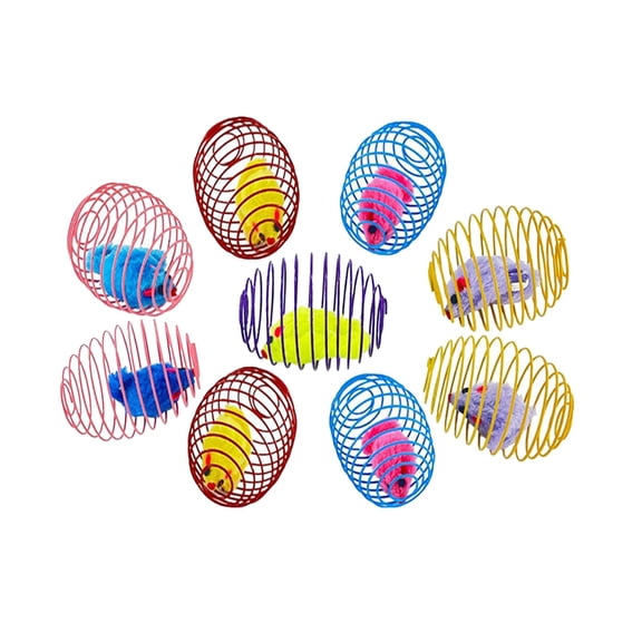 Pet Toys Cage Cat Toy with Solid Color Cute Modeling for Interactive Play and Enrichment