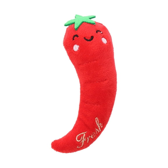 Pet Toys Christmas Cat Interactive Soft Toy Vegetable Shape Small Series 5PCS