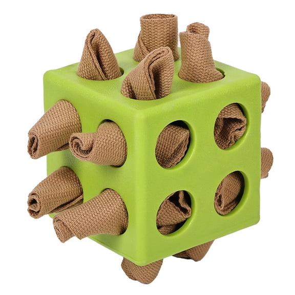 Pet Toys for Dogs Portable Cube Intelligence Toy for Small and Medium Dogs Sneaker Design Dog Toy to Enhance Problem-Solving and Mental Stimulation Indoor Outdoor Play, 10 cm, Green