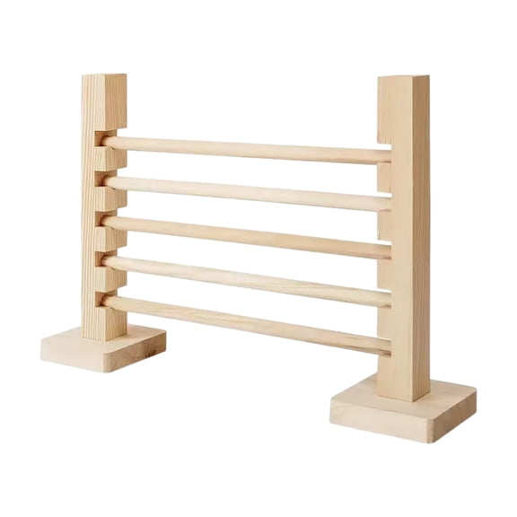 Pet Toys Rabbit Jump Bar Wooden Adjustable Hurdles Training Course for Small Animals Indoor Outdoor Exercise Pet