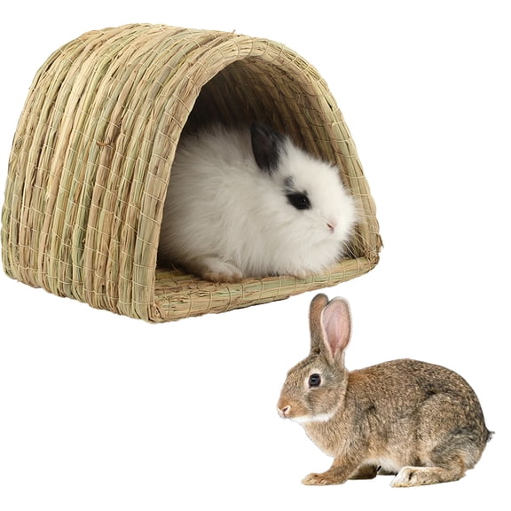 Pet Toys Rabbit Toys/Grass House/Rabbit Bedding/Bunny Bed/Rabbit Bed/Rabbit Hideout/Rabbit House/Bunny House/Bunny Supplies//Rabbit Toys for Bunnies Bed Dutch Pig Hamster