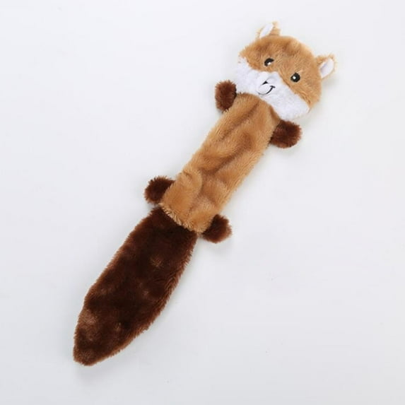 Pet Toys & Squirrel No Stuffing Squeaky Dog Toys Unstuffed Chew Toys for Small and Medium Breeds Bulk Pack Soft Flat Puppy Toys