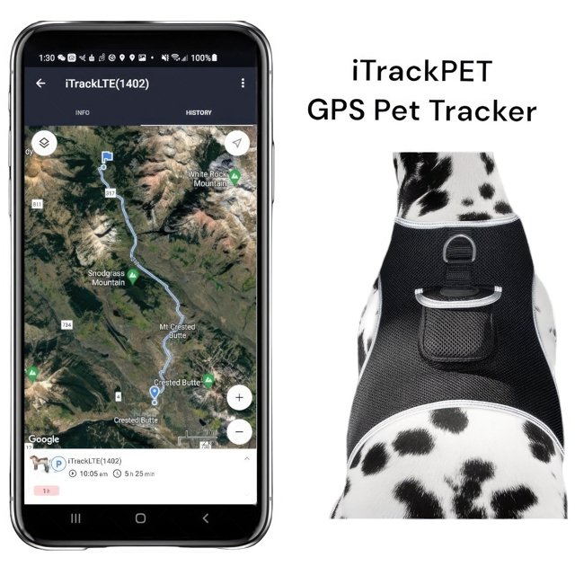 Pet Tracker Rechargeable Tracking Device Best GPS Tracker for Small ...