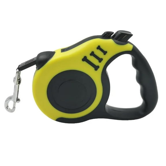 Pet Traction Rope Retractable Dog Leash Pet Leash Traction Rope Belt Automatic Flexible Leash Small Medium Comfortable Outdoor Vest pet(Yellow)