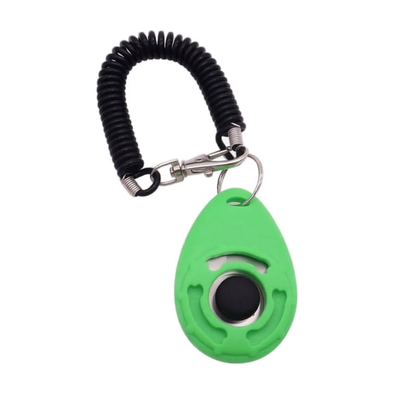 Pet Training Clicker with Wrist Strap, Dog Training Clicker for Cat Bird Horse, Trainer Tool Behavior Aid, Positive Reinforcement Clicker with Loud Sound (Green)