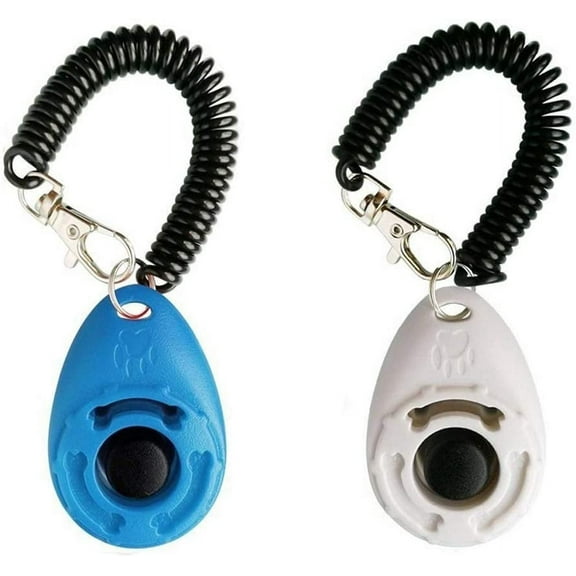 Pet Training Clicker for Dog, Clickers with Wrist Strap for Cat Horse Bird Puppy,2 Pcs