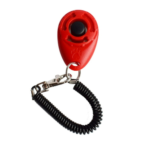 Pet Training Clicker with Wrist Coil Strap Handheld Behavior Training Tool for Dogs Cats Puppies Obedience