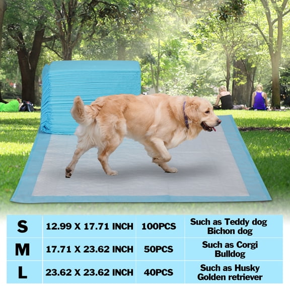Pet Training Pads Dog Pads Extra Large Pee Pads Absorbent Disposable Leak-Proof 6-Layer Potty Pads for Adult Dogs (23.62*17.71 Inch-50 PCS)