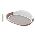 thumbnail image 1 of Pet Training Toilet Tray Pee Pad Potty Trainer with Urinary Column Dog Litter Tray Urinal Lattice Dog Toilet for Rabbit Cats Pets Products Coffee, 1 of 9