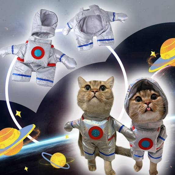 Pet Transformation Into An Astronaut Stands For A Halloween Funny Pet Clother Standing Clothes For Cat Astronauts Pet Clother Pet Clothes Birthday Gift For Pet Dog Cat L
