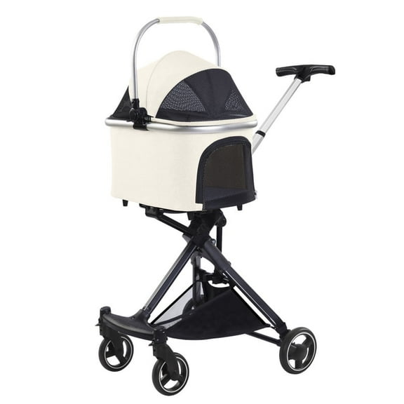 Pet Travel Cart Cat Dog Trolley Lightweight Folding Separation Pet Going Out Trolley