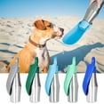 thumbnail image 1 of Pet Travel Cup, Stainless Steel Dog Water Bottle, Outdoor Water Dispenser, Leak-Proof Design, One-Hand Operation, for Hiking, Walking, and Travel, Dark Green, by Ihhxbz, 1 of 8
