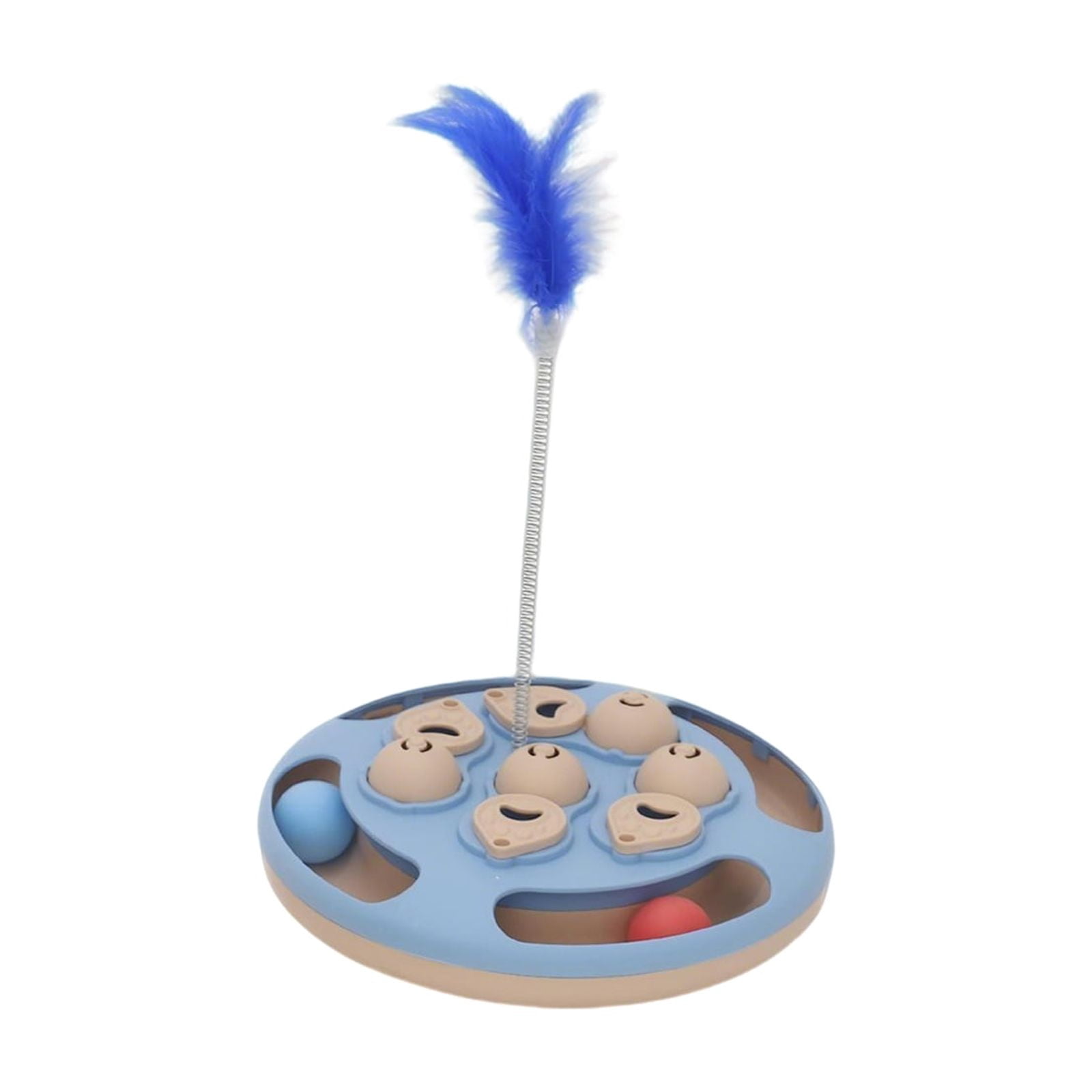 Pet Treat Dispenser Toy, Interactive Rotating Puzzle Feeder for Dogs and Cats, Foraging Sniffing Toy, Mentally Stimulating IQ Training Slow Feeder Base