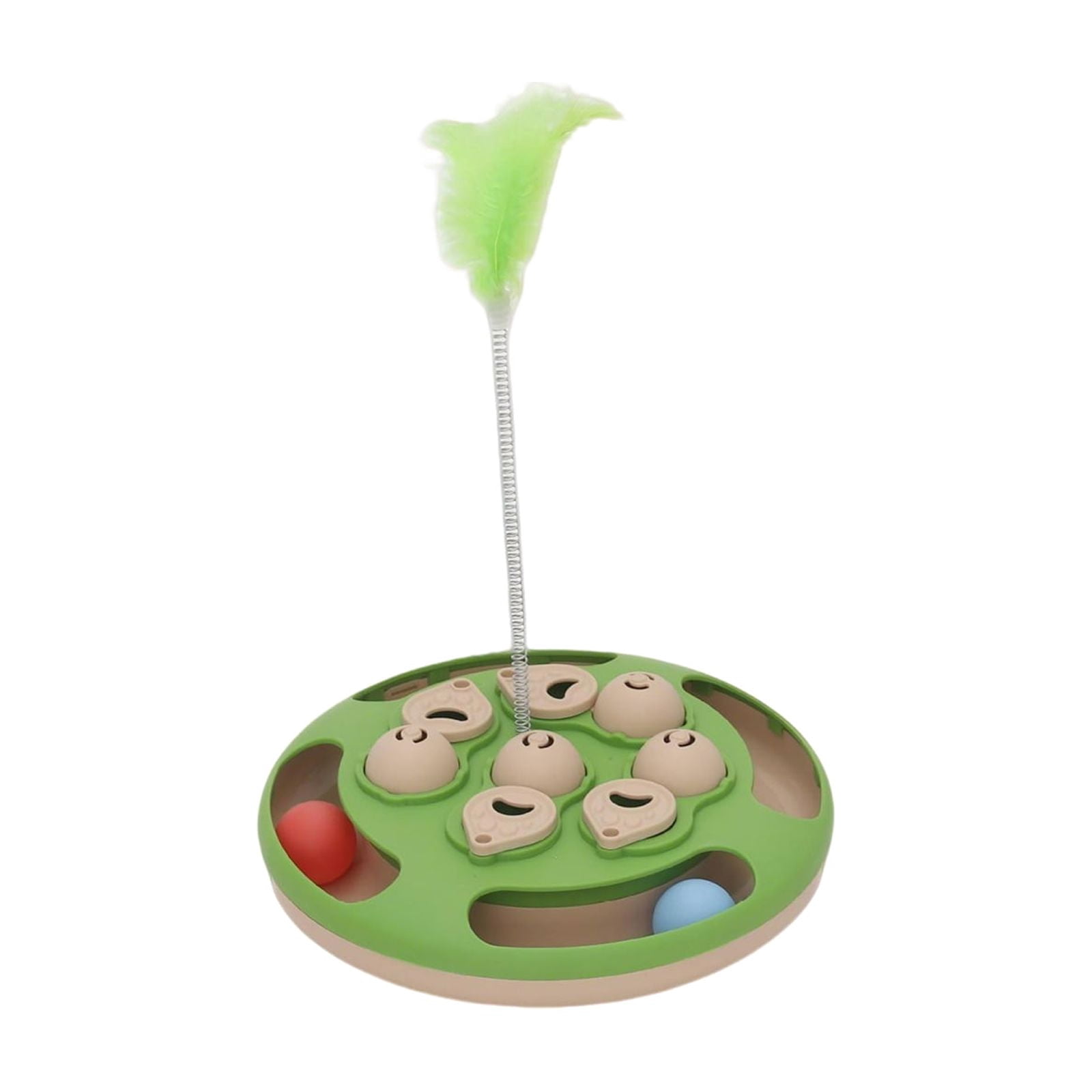 Pet Treat Dispenser Toy, Interactive Rotating Puzzle Feeder for Dogs and Cats, Foraging Sniffing Toy, Mentally Stimulating IQ Training Slow Feeder Base