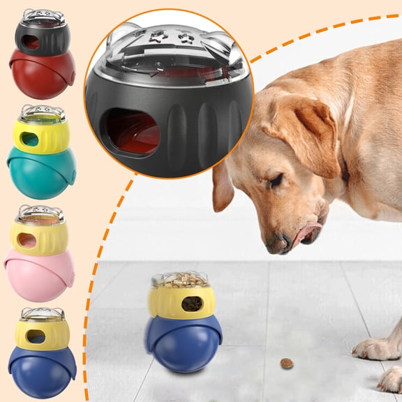 Pet Treat Dispensing Wobbler Toys for Dogs and Cats,Adjustable Slow Feeder Puzzle with Tumbler Design for IQ Training,Treat Dispensing Enrichment Game for Boredom Relief,Blue