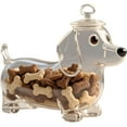 thumbnail image 1 of Pet Treat Jar, 8 Inches Adorable Dog Shape Glass Airtight Pet Food Storage, Food Storage Container Dog Treat Container with Lids for Countertop Kitchen Dogs, Cats, Pets (Dachshund), 1 of 8