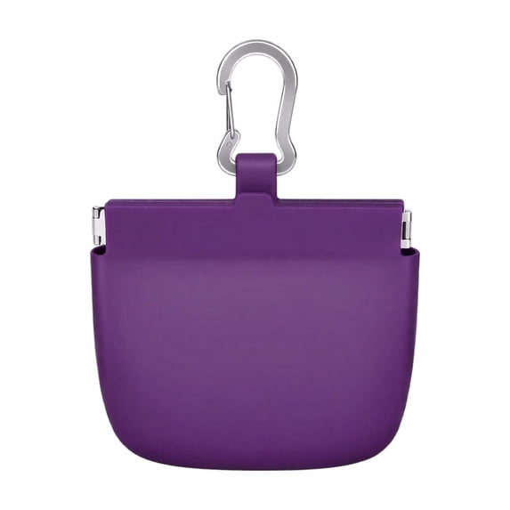 Pet Treat Pouch, Portable Training Snack Bag Clip Belt Loop Outdoor Walking Accessory Food Storage Container Travel Gear Rewarding Dogs Training Sessions._Purple
