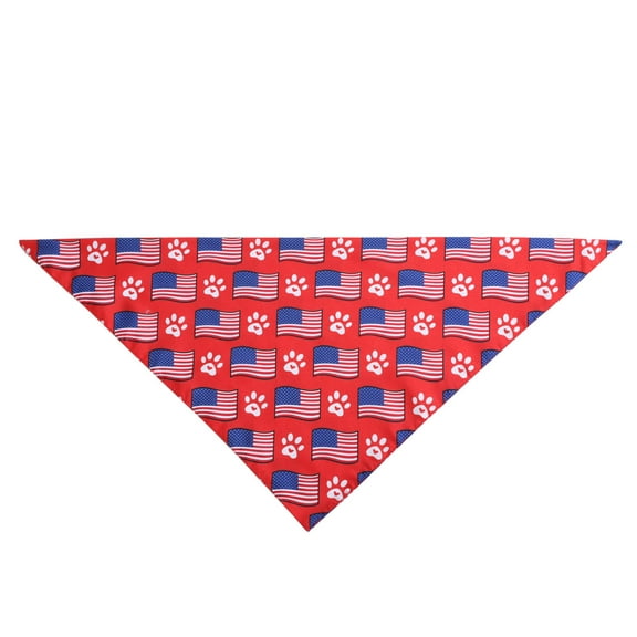 Pet Triangle Bandana Independence Day Scarf Size 17.72x17.72x25.59 Inches