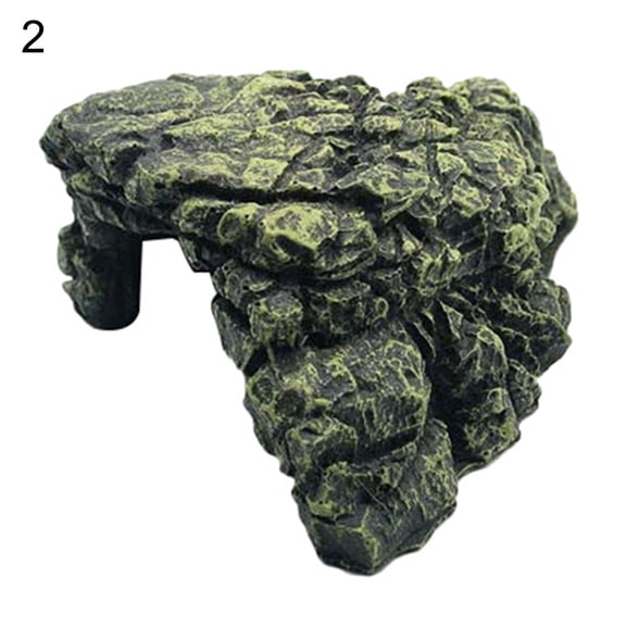 Pet Turtle Sun Climbing Roof Terrace Floating Island Hide Cave Aquarium Decor