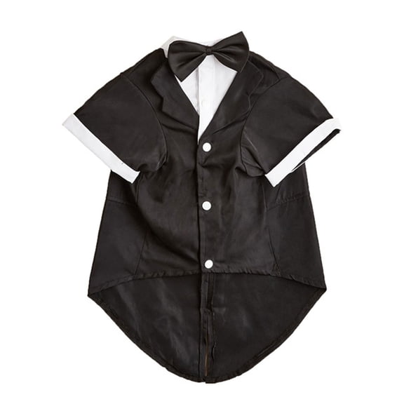 Pet Tuxedo Jumpsuit Dogs Clothes Wedding Outdoor Bowknot Collar Shirt Multiple Color Small Lovely Cats Dogs Clothes