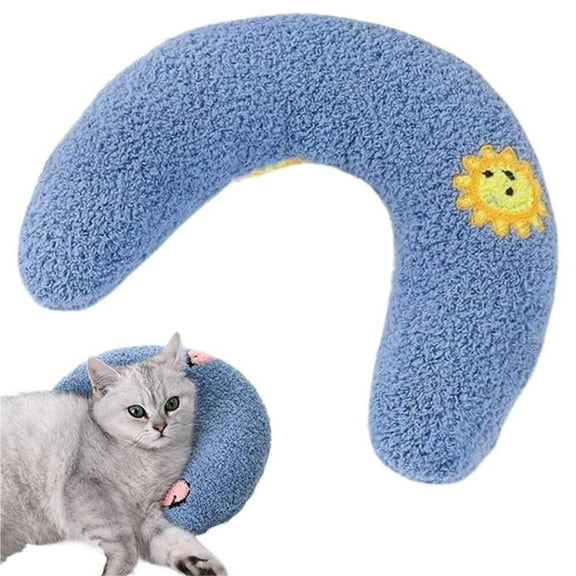 Pet U Shape Calming Pillow Pet Neck Pillow Dog for Joint Relief Sleeping Improve, Machine Washable