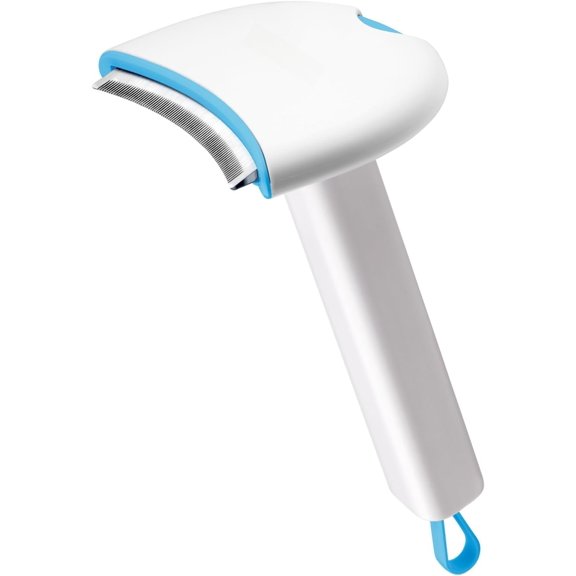 Pet Undercoat Deshedding Tool for Dogs - Wide Curved Undercoat Brush for Effortless Pet Deshedding, Loose Hair Remover for Dogs & Cats (Blue)