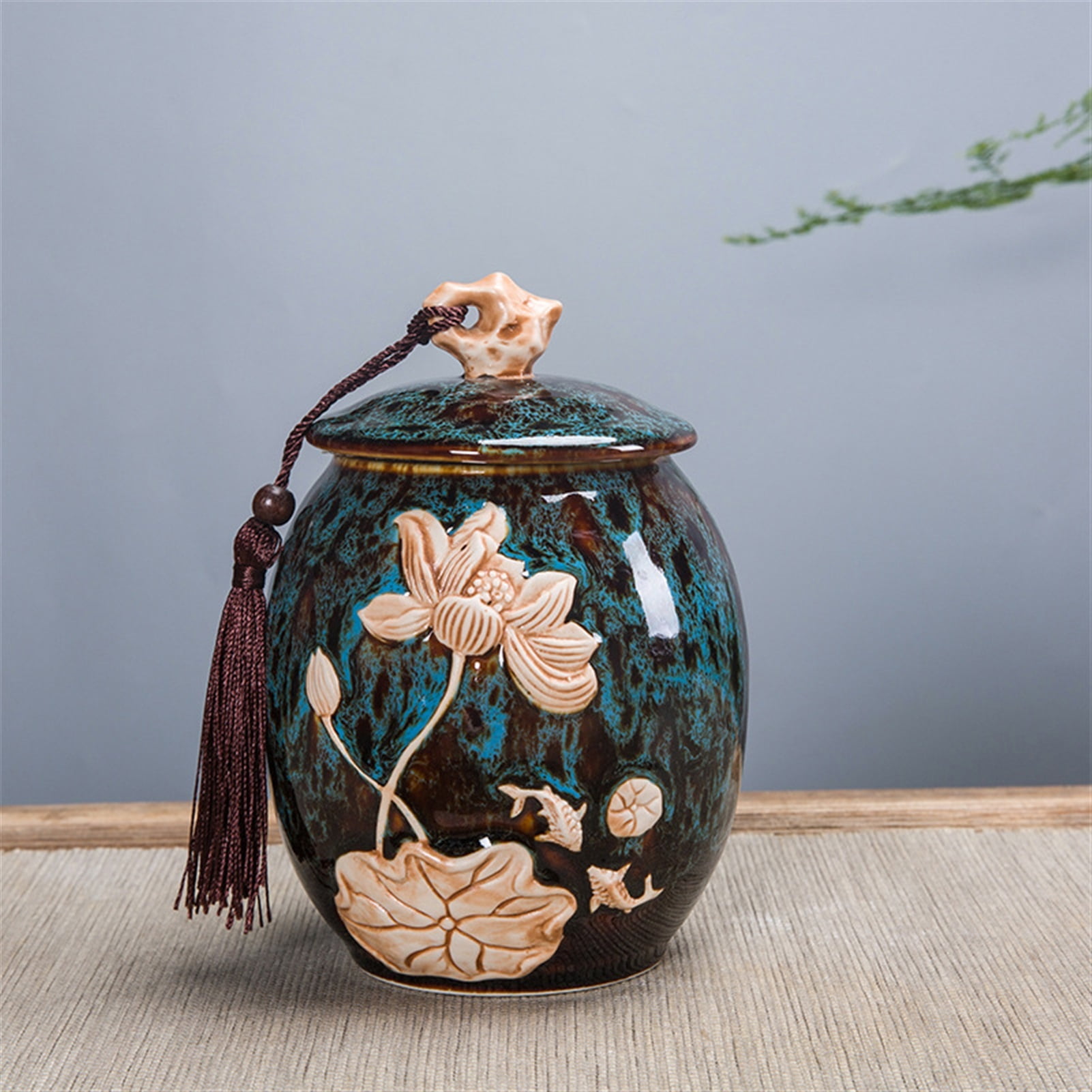 Pet Urn Cat Urn Dog Urn Small Animal Urn Brightly Colored Carved Ceramic POTS Ssouvenirs Urn