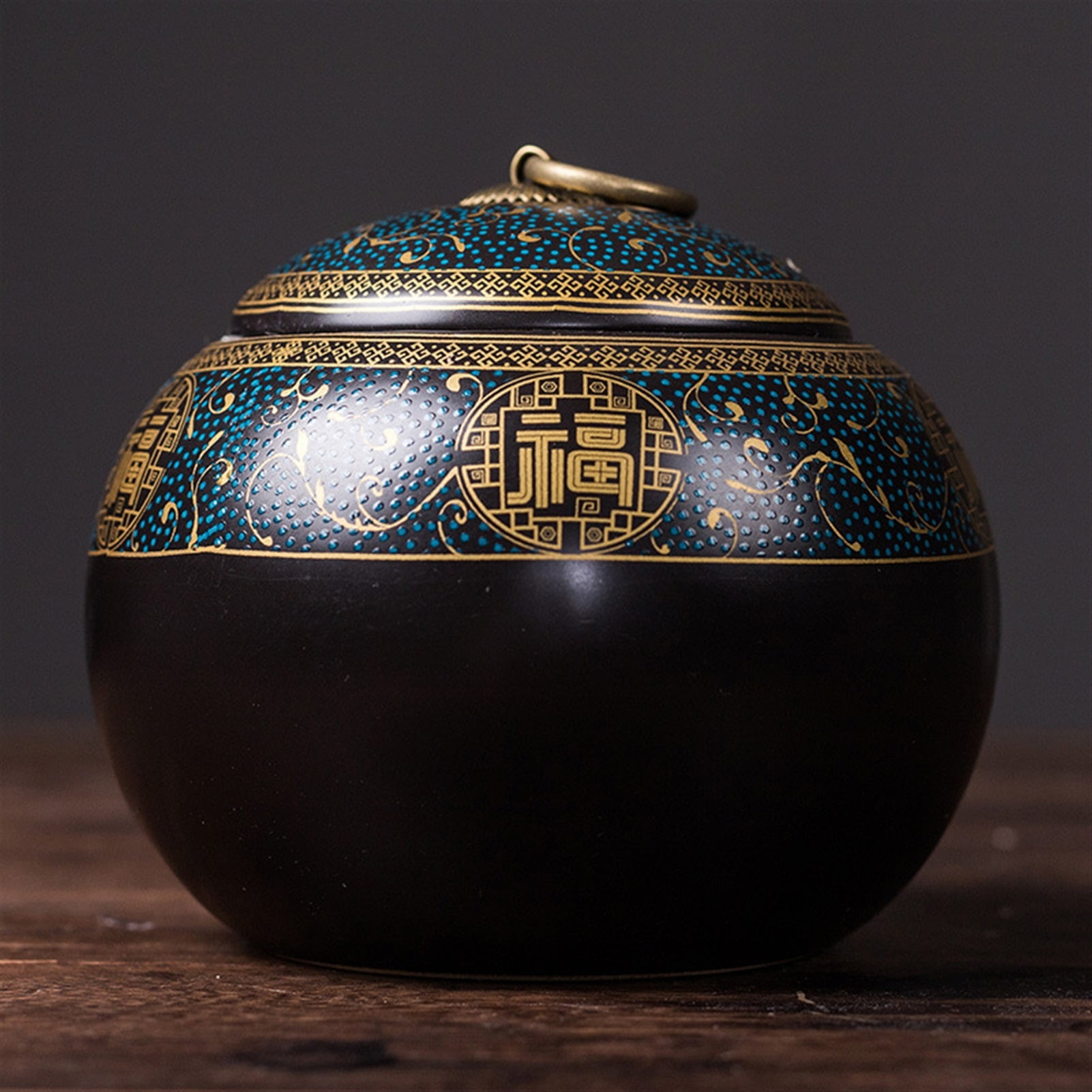 Pet Urn High End Ceramic Pot Classical Sealed Pot Animal Birds Amphibian Universal Cremation Ash Pot
