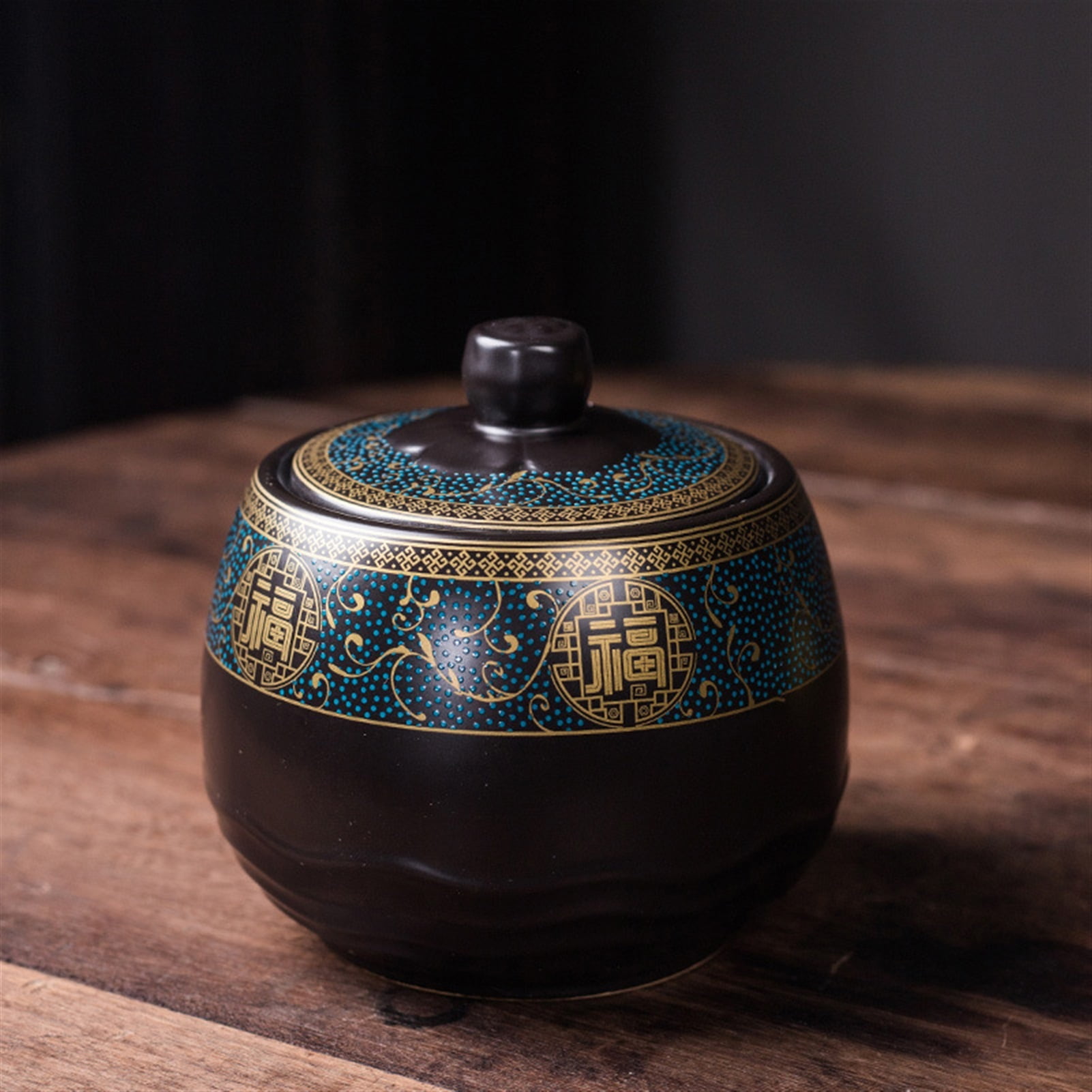 Pet Urn High End Ceramic Pot Classical Sealed Pot Animal Birds Amphibian Universal Cremation Ash Pot