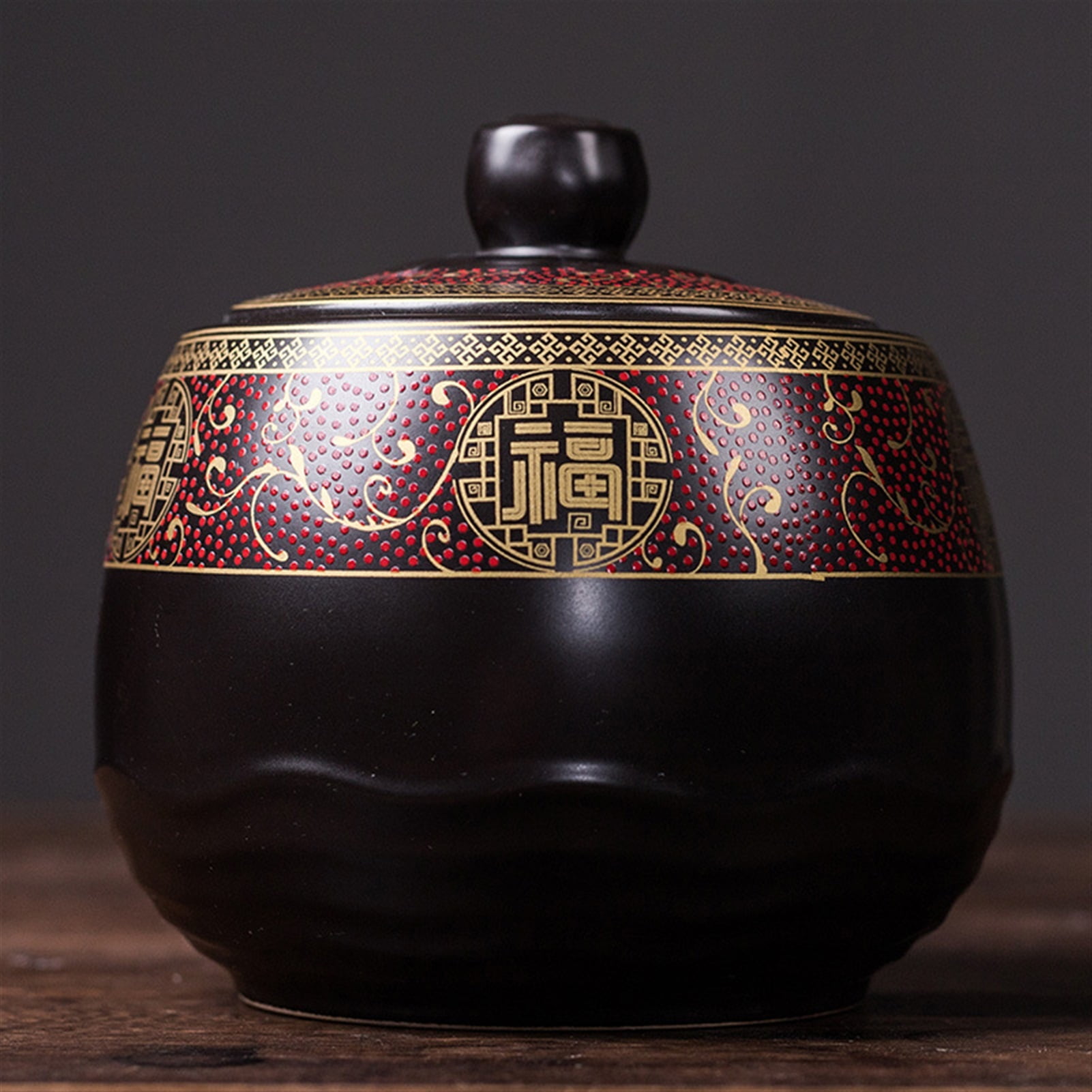Pet Urn High End Ceramic Pot Classical Sealed Pot Animal Birds Amphibian Universal Cremation Ash Pot