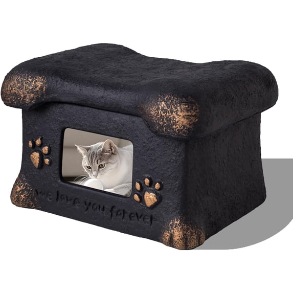 Pet Urn for Dogs and Cats Ashes,Photo Frame Handmade Cremation Urn,Memorial Keepsake for Loss of Pets