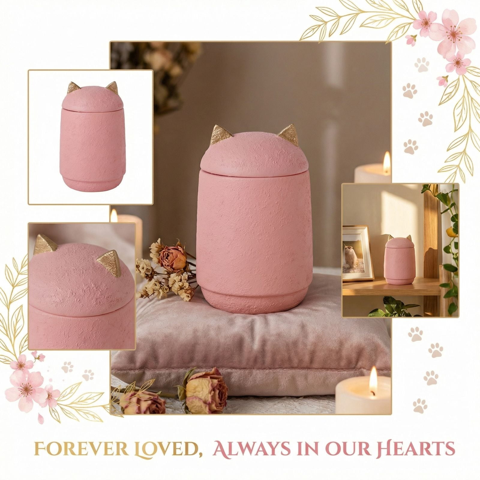 Pet Urns Ashes Prepared for Dogs, Ceramic pet Souvenir Urns,Photo Box pet Crematorium,Cat Urn Dog Urn