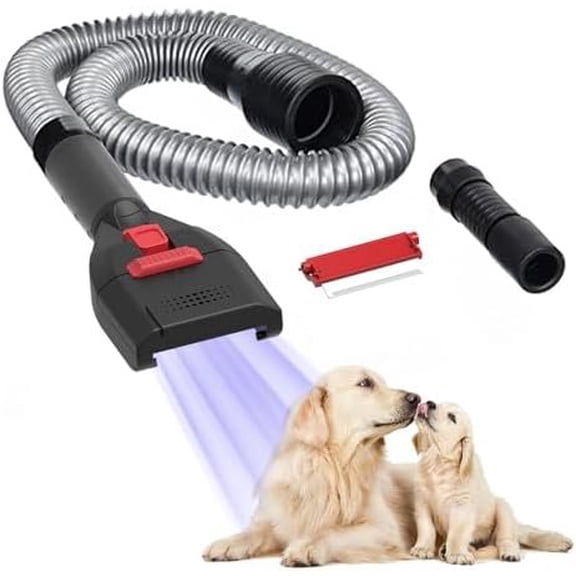 Pet Vacuum Brush and Shedding Kit for / Loose Hair, Professional Accessories Remover for Pet's Undercoat
