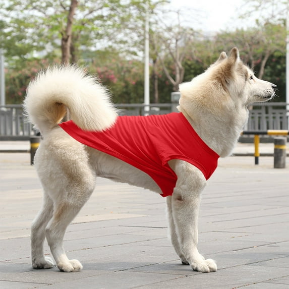 Pet Vest Dog Cat Clothes Small Medium Large Pet Supplies Red Xxxl - Comfortable Breathable Pet Apparel For Daily Wear Outdoor Activities - Suitable For Dogs Cats Of Various Sizes