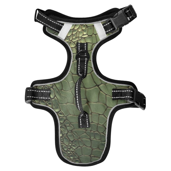 Pet Vest For Walking With Handle Adjustable Reflective Dog Cat Harness Crocodile