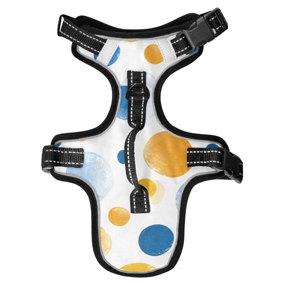 Pet Vest For Walking With Handle Adjustable Reflective Dog Cat Harness Orange and Blue in Bubble