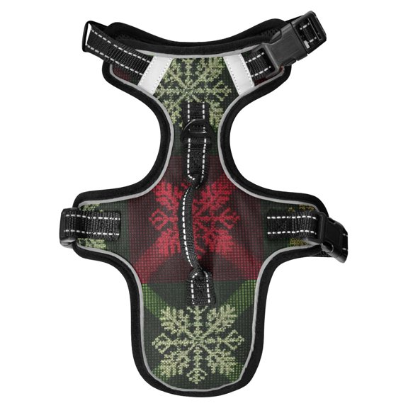 Pet Vest For Walking With Handle Adjustable Reflective Dog Cat Harness Red Green