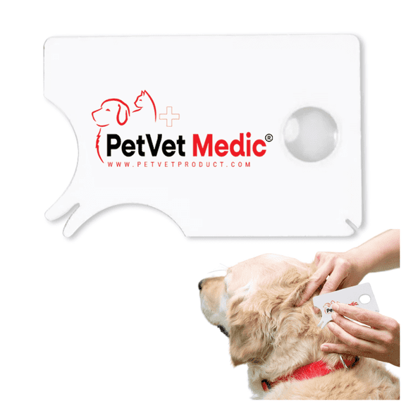 Pet Vet Tick Remover Card Wallet Sized (3 Pack) Tick Removal Tool Pet & Human Dog Tick Control - Safe, Pain-Free, Reliable, & Complete Removal of Big and Small Ticks Dog Accessories